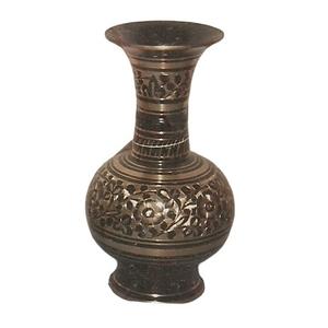 High Quality Brass Flower <b>Vase</b> With Beautiful <b>Engraving</b> Gold And Black Finished Table Decoration Flower <b>Vase</b> - Product Image 6