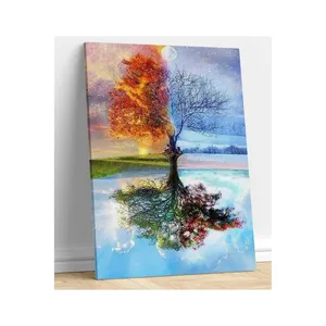 Impression sur toile Fida Four Seasons Reflective Tree of Life - Product Image 6