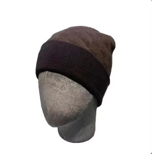 Gorros de punto de invierno con logotipo personalizado, gorros de acrílico con puños cálidos Unisex, gorro de moda OEM ODM para hombres y mujeres, MOQ bajo - Product Image 3