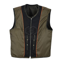 Chaleco de Invierno para Hombre de Cuero de Alta Calidad, Transpirable, de Secado Rápido, Cálido, Informal, con Logotipo Personalizado, Cuello en V, Colores Personalizables