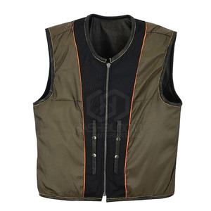 Gilet d'hiver pour homme en cuir de haute qualité, respirant, à séchage rapide, chaud, décontracté, avec logo personnalisé, col en V, couleurs personnalisables - Product Image 5