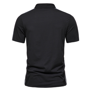 Meilleures ventes T-shirts pour hommes Vêtements d'été personnalisés Vêtements de golf pour hommes Chemises polos épissés à couleurs bloquées - Product Image 6