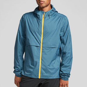 Veste coupe-vent de sport personnalisée en pierre, veste coupe-vent en nylon imperméable réfléchissante légère pour hommes, veste coupe-vent OEM - Product Image 4