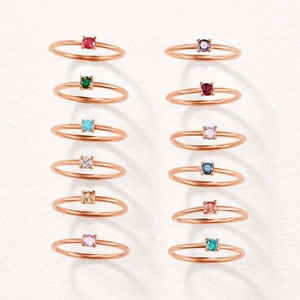 ชุดง่ามไพลินแหวนทองทรงกลมอัญมณีสีน้ำเงินเข้มเครื่องประดับประจำวันเรียบง่าย - Product Image 3