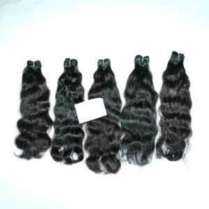 Vente en gros 100% brut non transformé, vague profonde, vendeur vierge naturel, paquet de cheveux humains indiens ondulés soyeux pas cher - Product Image 2