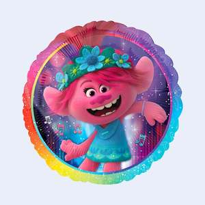 Globo de Aluminio de Trolls de 43 cm, Decoraciones para Fiestas, Bolsa de 2 Piezas - Product Image 1