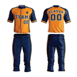 Uniforme de Béisbol de Material Sólido en Diferentes Colores para Ropa Deportiva / Uniformes de Béisbol Personalizados a la Moda para Hombres y Mujeres - Product Image 1