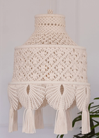 2025 abat-jour en macramé, couverture de plafonniers, lustre en macramé Boho, abat-jour fait main avec frange, décor à la maison Vintage