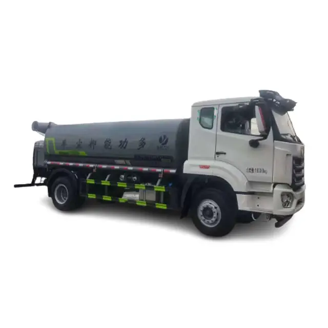 Howo 4x2 नई पानी की टंकी ट्रक 15cbm स्टेनलेस स्टील के पानी की टंकी ट्रक