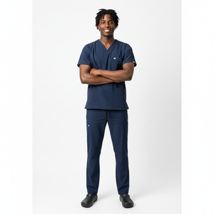 Conjuntos de Uniformes Médicos Ligeros para Hombre, Tela de Uniforme Médico, Ajuste Profesional, Ideal para el Personal de Clínicas y Hospitales, Uso Diario - Product Image 5