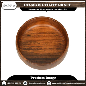 Bol de service en bois de sheesham fabriqué à la main plat de cuisine décoratif polyvalent pour le riz et la décoration de table idée cadeau unique - Product Image 3