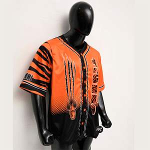 Haute Couture ชุดเบสบอลกระดุมปักลายไล่ระดับสีสำหรับทีมสโมสรกีฬา - Product Image 3