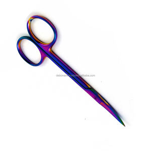 Tijeras Quirúrgicas Manuales con Iris, Recubiertas de Titanio, Hoja Curva Premium, Acero Inoxidable Alemán, Clase II, OEM, Marca Privada Disponible - Product Image 5