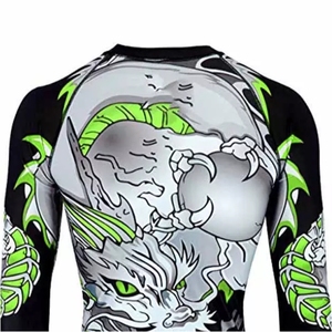 Camiseta de Compresión de Manga Larga para MMA, Spandex, BJJ, UPF50+, Transpirable, Personalizable, para Hombre - Product Image 6