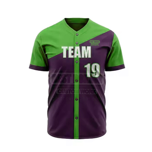 Uniforme de baseball personnalisé pour hommes 2025 de meilleure qualité 100% uniforme de baseball pour hommes en polyester - Product Image 3