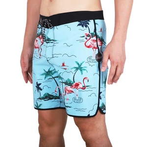 Hot Colorful Summer Boardshorts para hombres Plain Dyed Solid Pattern Beach Swim Shorts con cierre de cordón Estilo casual - Product Image 2