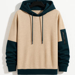 Sudadera con capucha de algodón 2026 de alta calidad para hombre de invierno 100%, ropa de calle personalizada, fábrica de moda al por mayor, Sudadera con capucha extragrande teñida lisa - Product Image 6