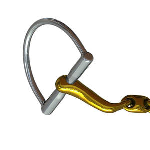 Verbindend Hunter D snaffle bit ปากเป่าทองแดง16mm ทำจากสเตนเลสสตีลอุปกรณ์ฝึกขี่ม้า - Product Image 5