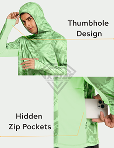 2025 maillot de pêche UPF 50 sur mesure maillot à capuche à manches longues imperméable veste de pêche à séchage rapide avec OEM en gros - Product Image 4