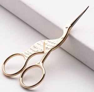 กรรไกรตัดนกยูงสแตนเลสแบบใหม่กรรไกรงานฝีมือคมสำหรับงานปักงานฝีมืองานศิลปะตัดด้าย - Product Image 6