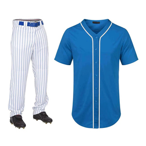 Ensemble de maillot et pantalon de baseball personnalisé de haute qualité, brodé et sublimé, à prix avantageux, vente en gros d'uniformes de baseball - Product Image 2