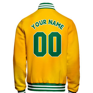 Fabricant Stock Taux de gros de haute qualité surdimensionné 380 GSM Épaule tombante Varsity LettermenJacket personnalisé pour hommes et femmes - Product Image 3