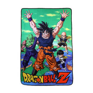 Manta de Personajes de Dragon Ball Z, Estilo Fleece, con Goku, Piccolo, Gohan y Krillin, para el Hogar o Picnic, Hecha de Poliéster - Product Image 1