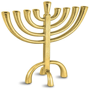 Wholesale 9-Branch Metal Menorah Candle Holder With Star Classic Nickel Plated Judaica <b>Hanukkah</b> Religious Table <b>Decor</b> - Product Image 5