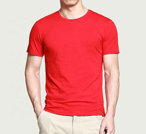 Pas cher prix en gros Logo uni coton taille O cou hommes de haute qualité 100% impression personnalisée 100% coton personnalisé t-shirts bonne qualité - Product Image 5