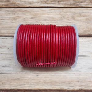 Cordon en cuir de vache véritable pour la fabrication de bijoux, tailles personnalisables 2 mm et 1,5 mm, divers composants et accessoires - Product Image 3