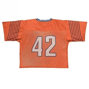 High Quality American Football <b>Crop</b> <b>Top</b> Jersey Sublimation Custom Team Name and Number Uniform Plus Size 100% Polyester - Product Image 3