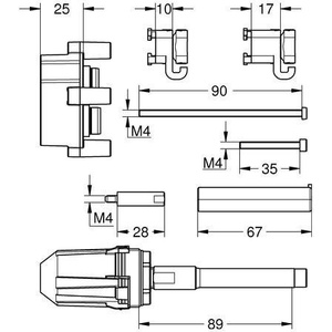 For Grohe Universal Extension Set 25Mm for Bathroom Faucet - Product Image 5
