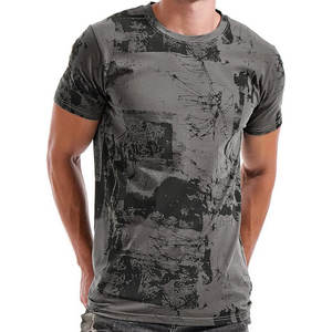 T-shirt blanc vente en gros personnalisé 100% coton T-shirt impression logo pour hommes t-shirts unis imprimé blanc noir T-shirt - Product Image 4