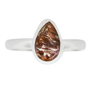 Модное Золотое обручальное кольцо супер семь 7 какоксенит драгоценный камень кольцо для женщин драгоценный камень для ювелирных изделий