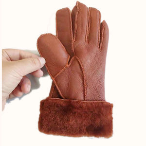 Top qualité meilleur vache peau de chèvre Grain cuir mode gants conducteur gants Anti-coupure Anti-impact fonctions cuir mode gants - Product Image 4
