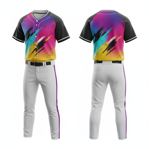 Uniforme de Béisbol de Nueva Temporada, Venta al por Mayor, Personalizado para Equipos, Sublimación, Ropa Ligera de Malla - Product Image 1