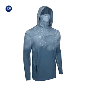 Sweat à capuche de pêche personnalisé et confortable, motif camouflage, design sublimé, UPF 50, respirant, séchage rapide, antibactérien, grande taille, unisexe - Product Image 3