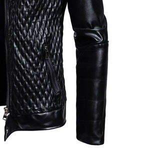 2024 nouvelle veste en cuir d'agneau véritable pour hommes pour motard-saison de printemps imperméable et coupe-vent Service OEM personnalisé - Product Image 6