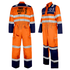 Ensemble de vêtements de sécurité réfléchissants ANSI classe 1 imperméable à l'eau haute performance pour les travailleurs de la construction comprend une sécurité boutonnée à bavette - Product Image 5