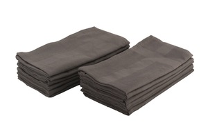 100% ensemble de serviettes en satin de coton à séchage rapide serviette en lin solide blanc tissé pour la maison hôtels restaurants utilisation durable de la cuisine - Product Image 3