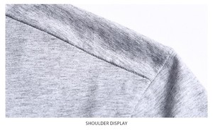 T-shirt décontracté basique à manches courtes en coton tricoté pour homme, col mandarin, séchage rapide, nouvelle collection été 2025, confortable, de marque - Product Image 3