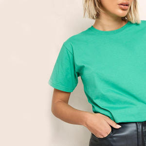 2025 tendance en gros coupe ample dames chemise Logo personnalisé femmes surdimensionné t-shirts doux 100% coton T-shirt pour les filles - Product Image 6