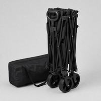 Chariot utilitaire robuste en métal pliable avec roues de 5 pouces pour le déménagement d'appartements