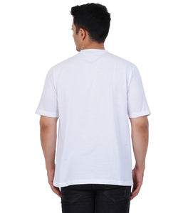เสื้อยืดคอกลมสำหรับผู้ชายผ้าคอตตอน100% พิมพ์ลายแตกต่างกัน - Product Image 4