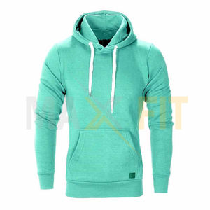 MAXFIT ENTERPRISES Sweat à capuche à motif uni de qualité supérieure pour hommes, manches longues, épaules tombantes, techniques de bouffée lavées pour - Product Image 1