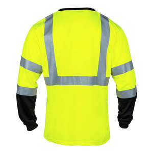 Chemise de sécurité réfléchissante de haute qualité, vêtements de travail haute visibilité, certifiée ANSI, manches courtes, haute visibilité - Product Image 2