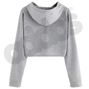 Sweat à capuche court 100% coton pour femme avec design personnalisé 'Dear Person Behind Me' pour l'hiver - Product Image 6