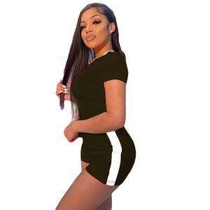 Nouveau modèle Ensemble 2 pièces Chemise et short en coton pour femme Ensemble deux pièces Short pour femme - Product Image 2