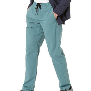 Pantalones Deportivos Casuales de Lino y Algodón para Hombre, Corte Recto, Estilo Canvas, Cintura Media, Cierre de Cremallera, Antiarrugas, Tinte Liso, 2026 - Product Image 3