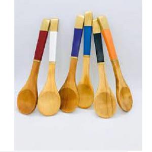 Classically Designed Salad Server Set 100% Best Quality Resin Spoon Fork Combo Natural Wood for Parties - Product Image 2